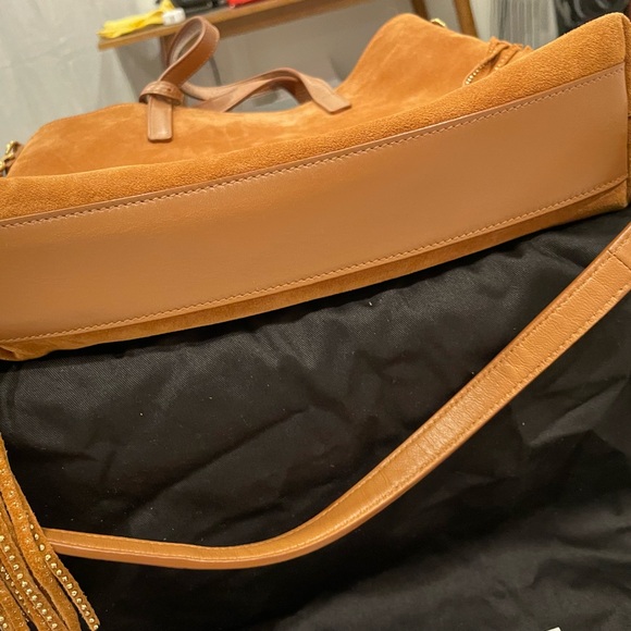 Yves Saint Laurent YSL Suede Fringe Purse - Picture 7 of 11